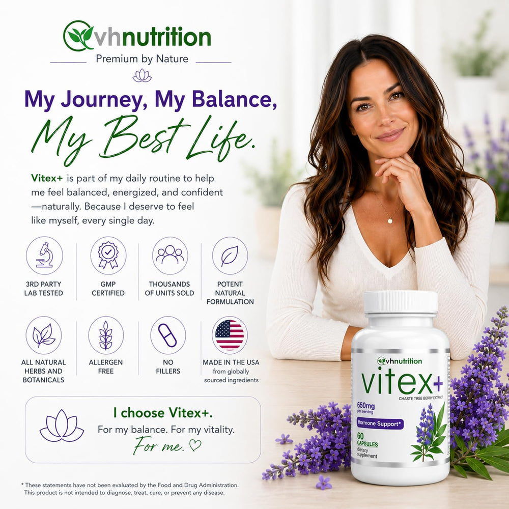 VH Nutrition producto en ambiente de cuidado personal transmitiendo confianza