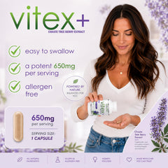 VH Nutrition cápsula en mano para comparar tamaño y dosificación