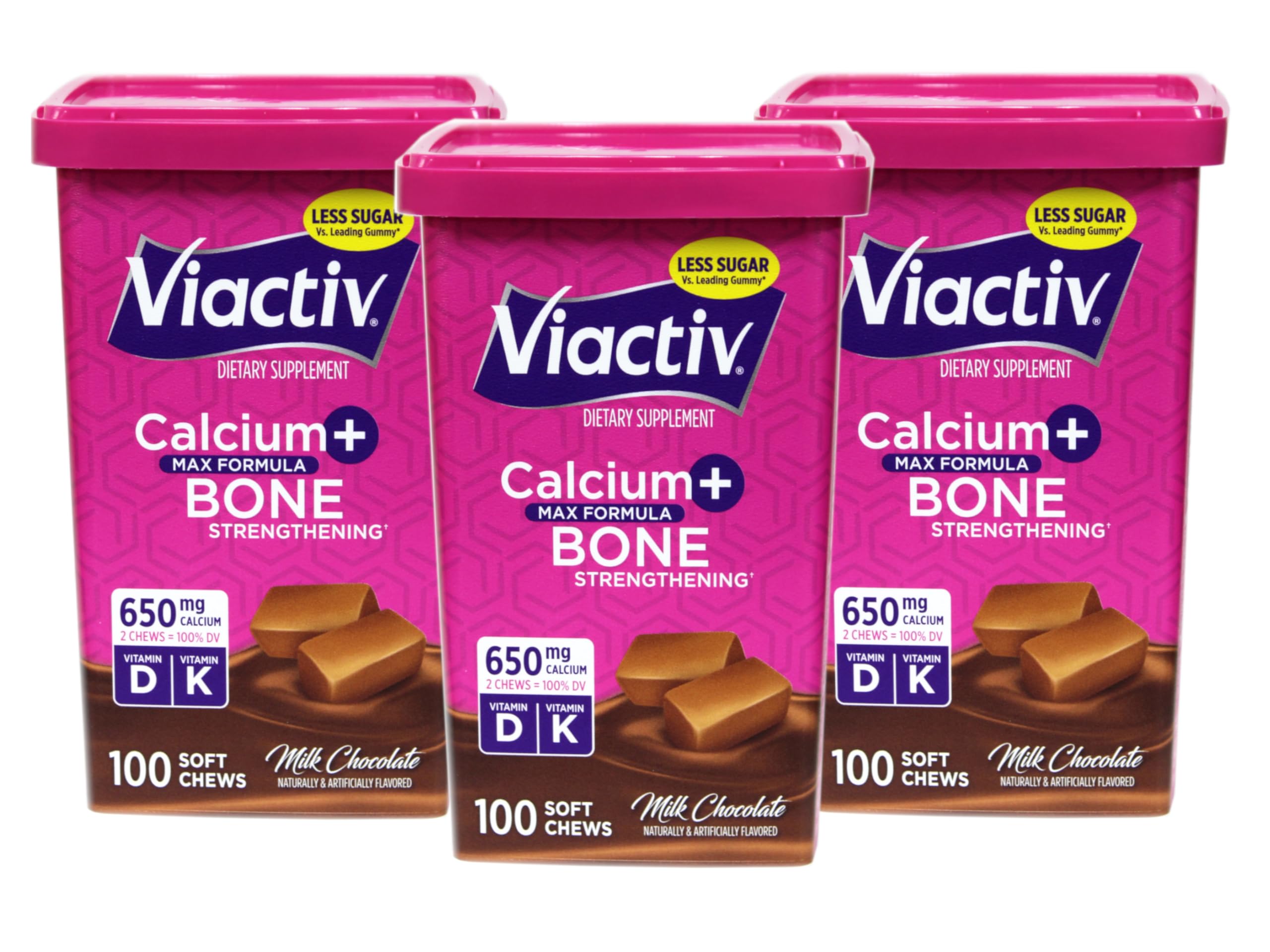 Viactiv frontal del envase mostrando el diseño y beneficios visibles