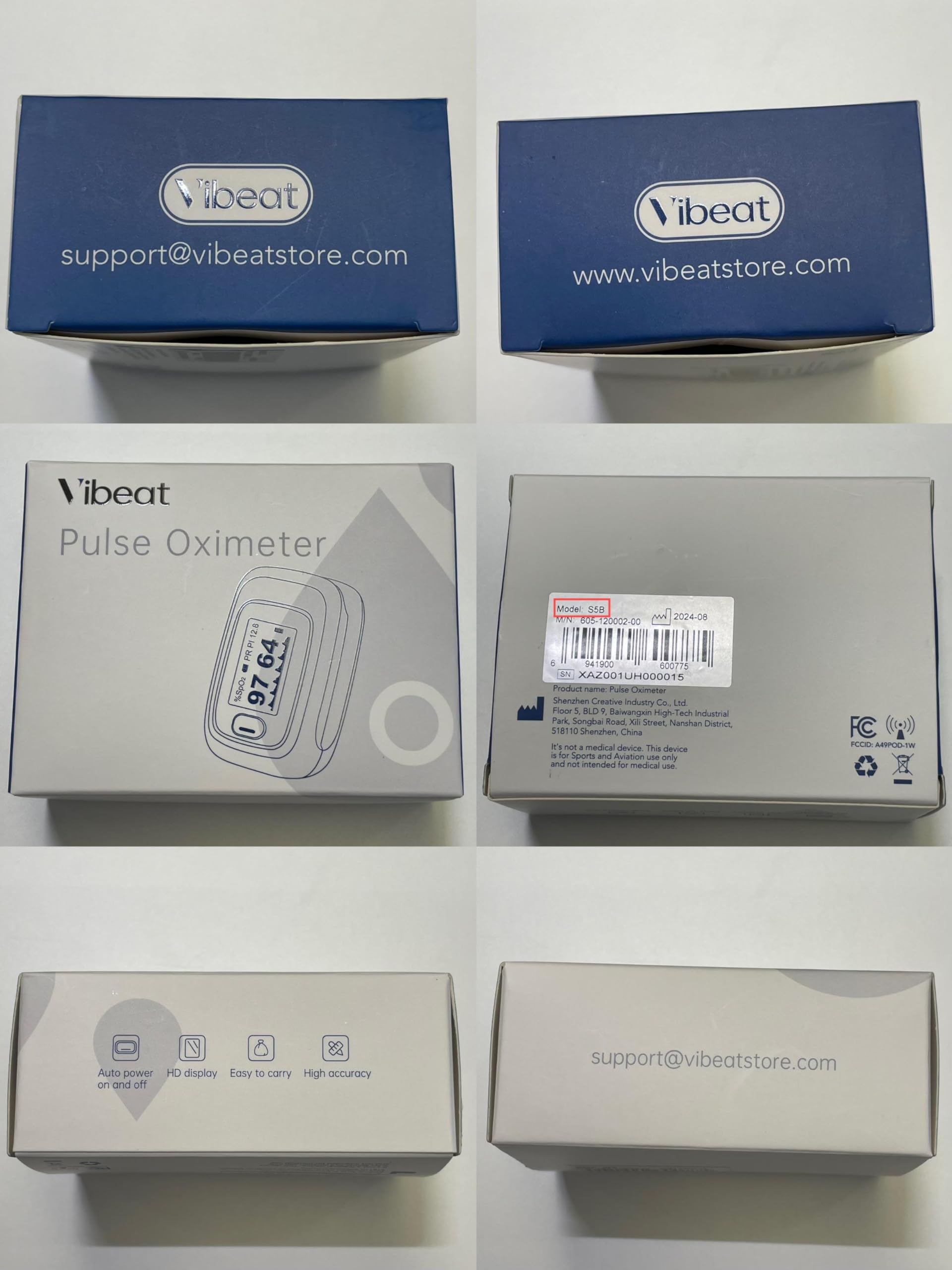Vibeat dentro de su funda protectora listo para viaje y almacenamiento