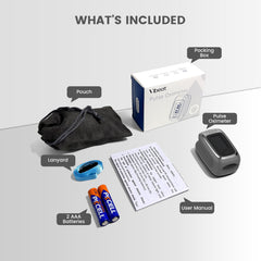Vibeat accesorios incluidos: funda, cordón y pila, listo para llevar