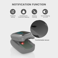 Vibeat detalle del sensor de dedo, preciso para mediciones rápidas