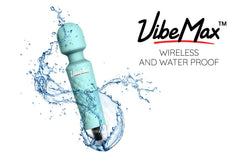 VibeMax comparación de tamaño en mano muestra portabilidad y control
