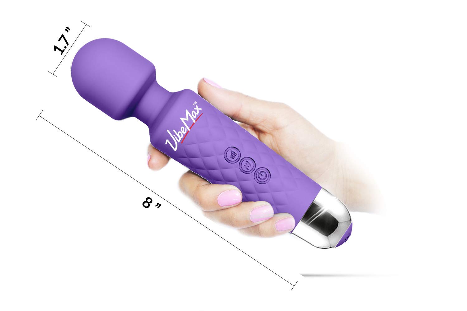 VibeMax detalle de textura ergonómica que facilita el agarre cómodo