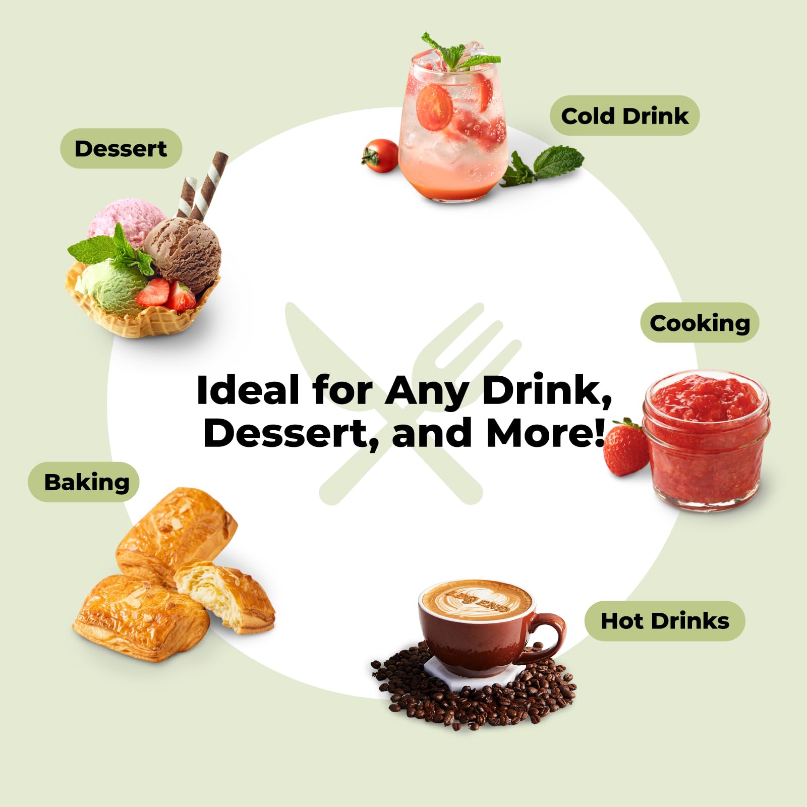 Viccoky Stevia en café o té, endulza naturalmente sin calorías.