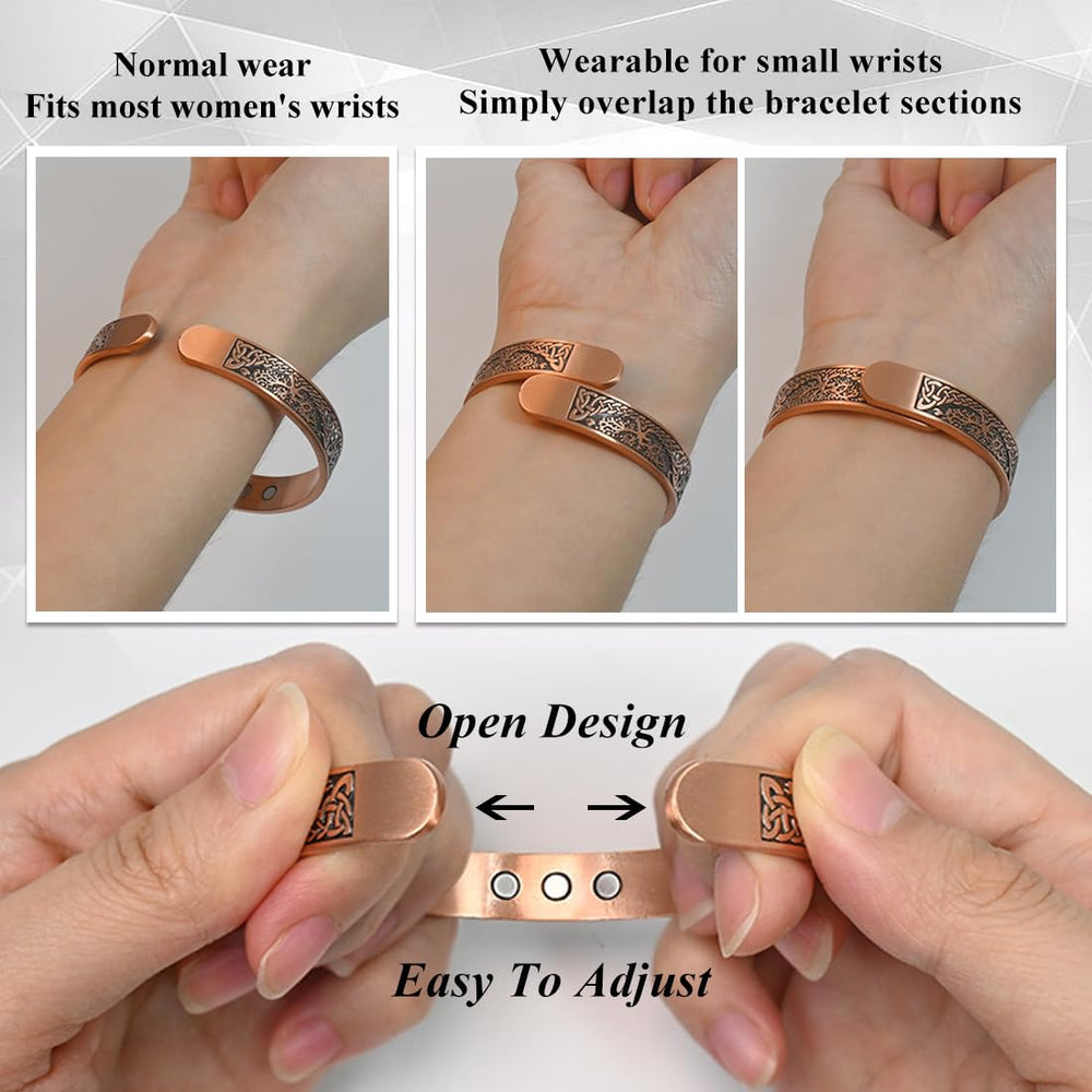 Vicmag guía impresa con instrucciones para ajustar la pulsera