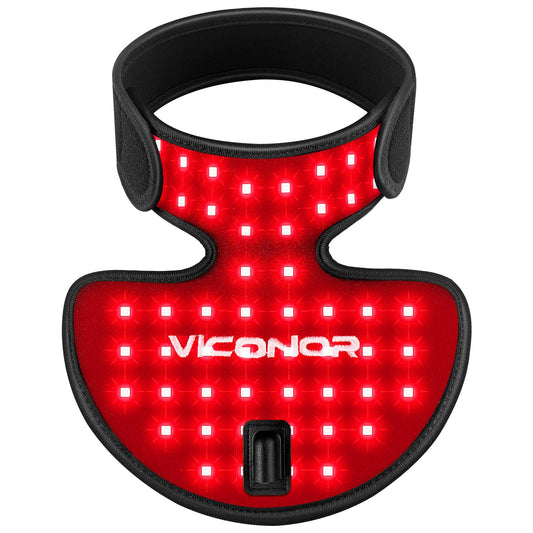 Viconor vista frontal del dispositivo para cuello y pecho con cobertura amplia