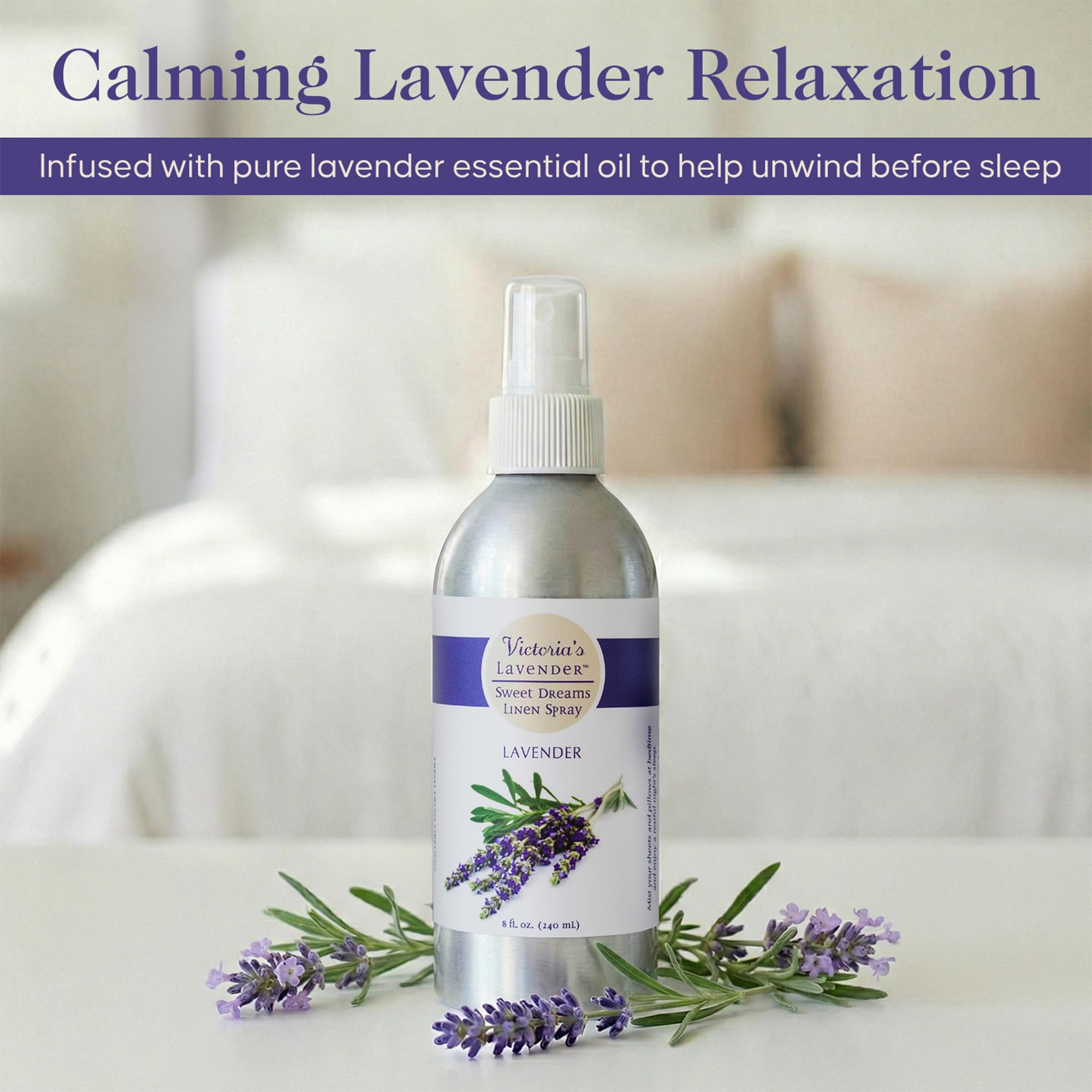 Victoria's Lavender detalle del rociador para aplicación precisa y controlada