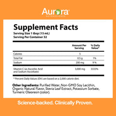 Primer plano del sobre Aurora Nutrascience mostrando textura y facilidad de uso