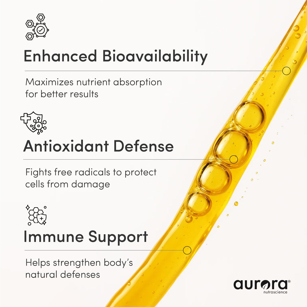 Vaso con Aurora Nutrascience mezclado mostrando sabor naranja y toma rápida