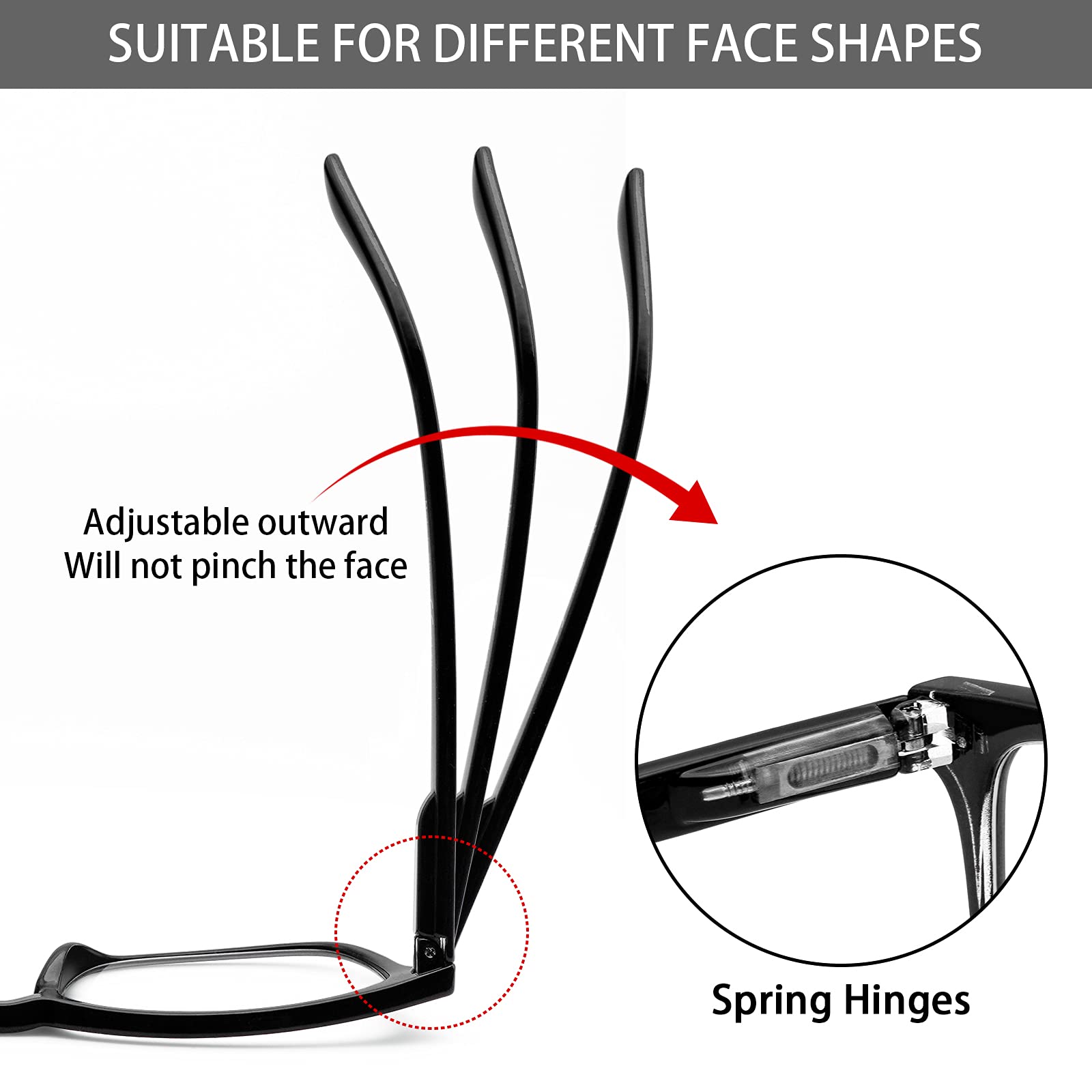 VIDEBLA gafas en mano para comparar tamaño y portabilidad
