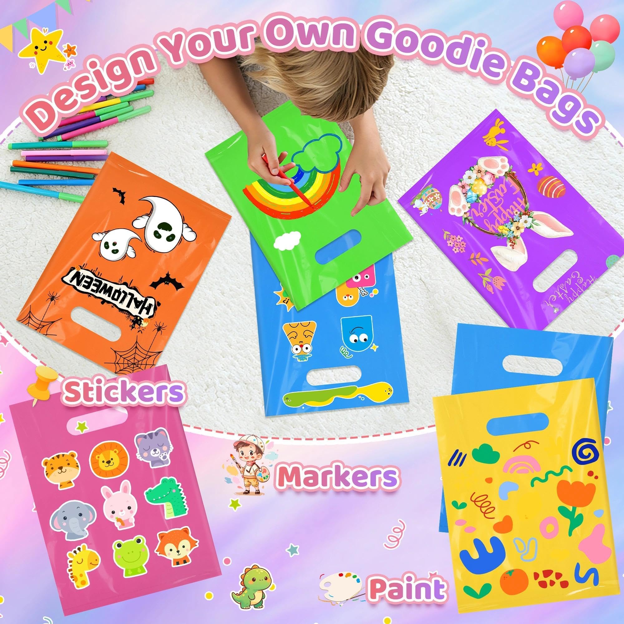 VieFantaisie bolsas rellenas con dulces mostrando capacidad práctica
