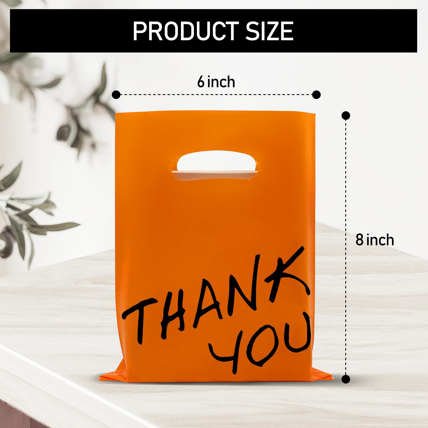 VieFantaisie detalle de impresión "Thank You" en bolsa, mejora la imagen del regalo