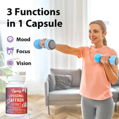 Vigorizar Saffron: etiqueta frontal, dosis clara para enfoque sostenido.