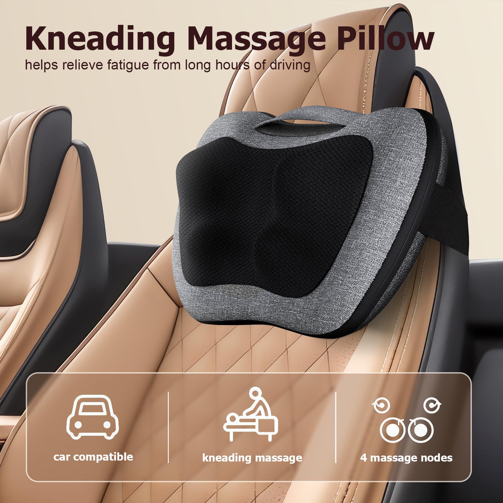VIKTOR JURGEN masajeador colocado en sillón demostrando uso doméstico relajante