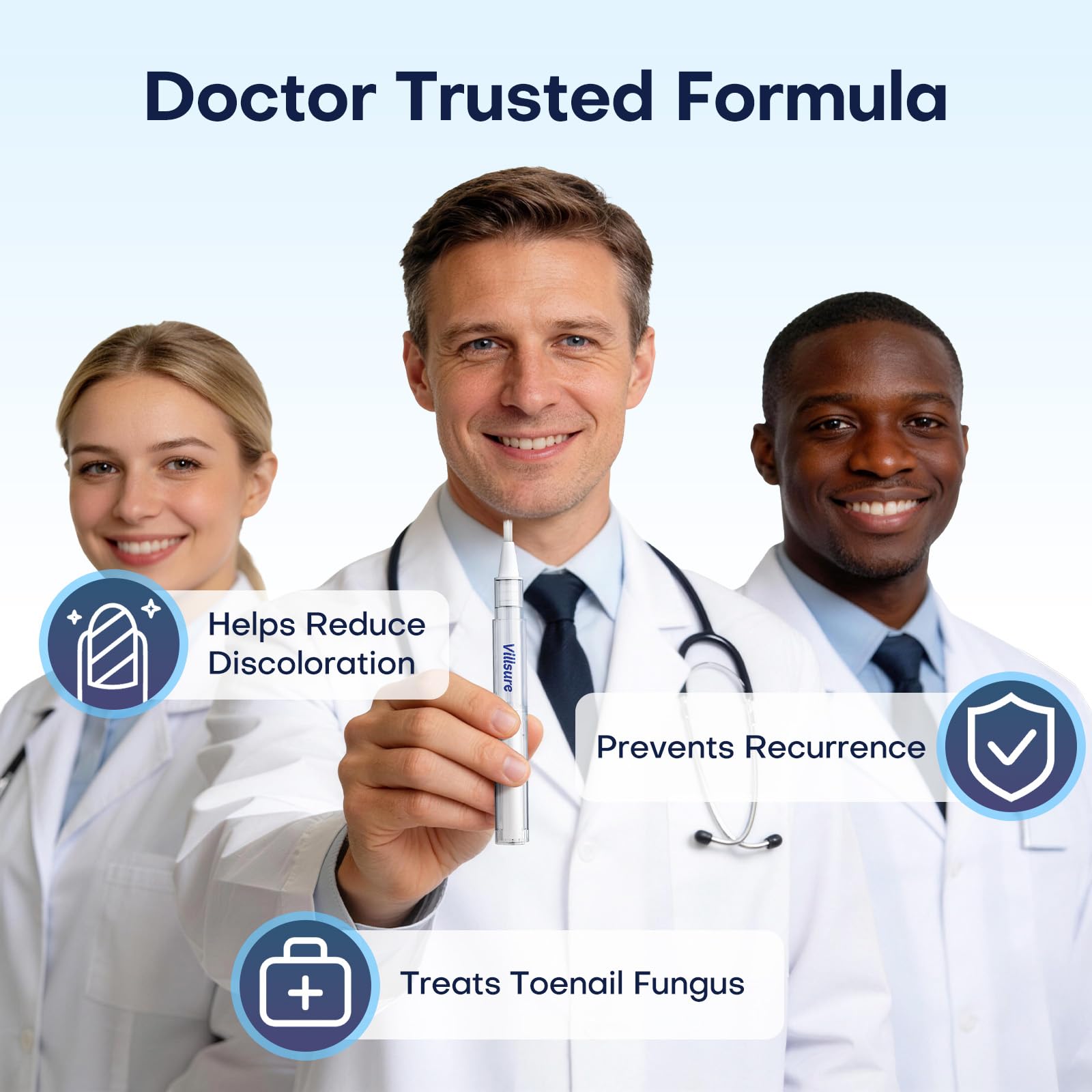 Villsure textura de la fórmula con aceites nutritivos para uñas