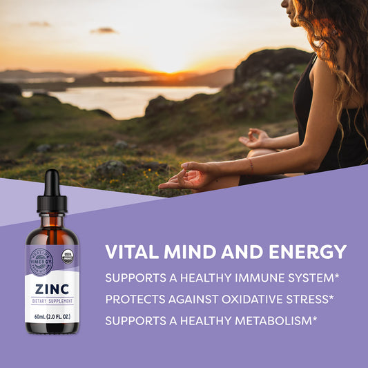 Vimergy etiqueta con ingredientes limpios y beneficio orgánico certificado