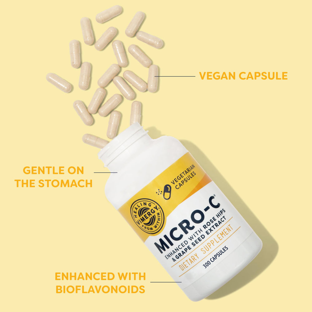 Vimergy contenido en polvo de vitamina C visible para mezcla rápida