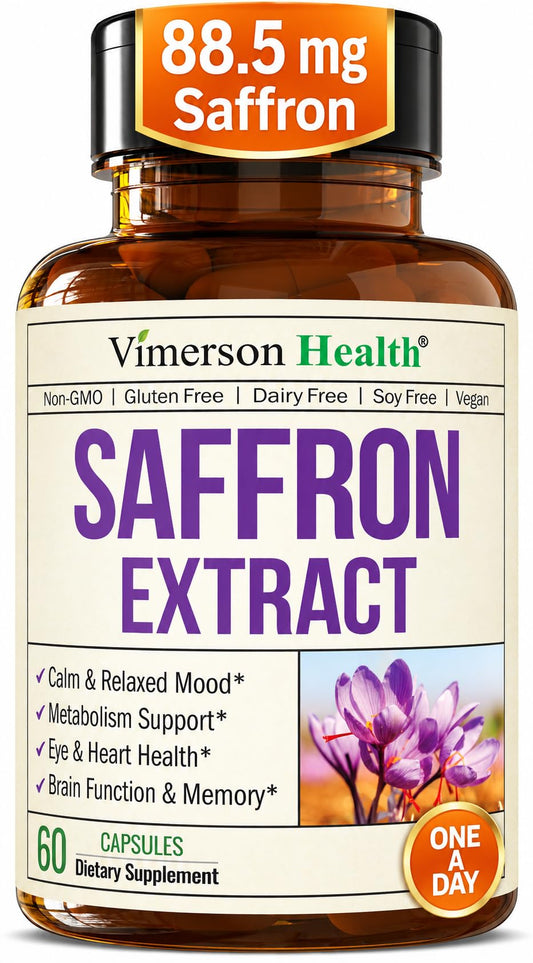 Vimerson Health bote frontal mostrando cápsulas, apoyo natural al ánimo