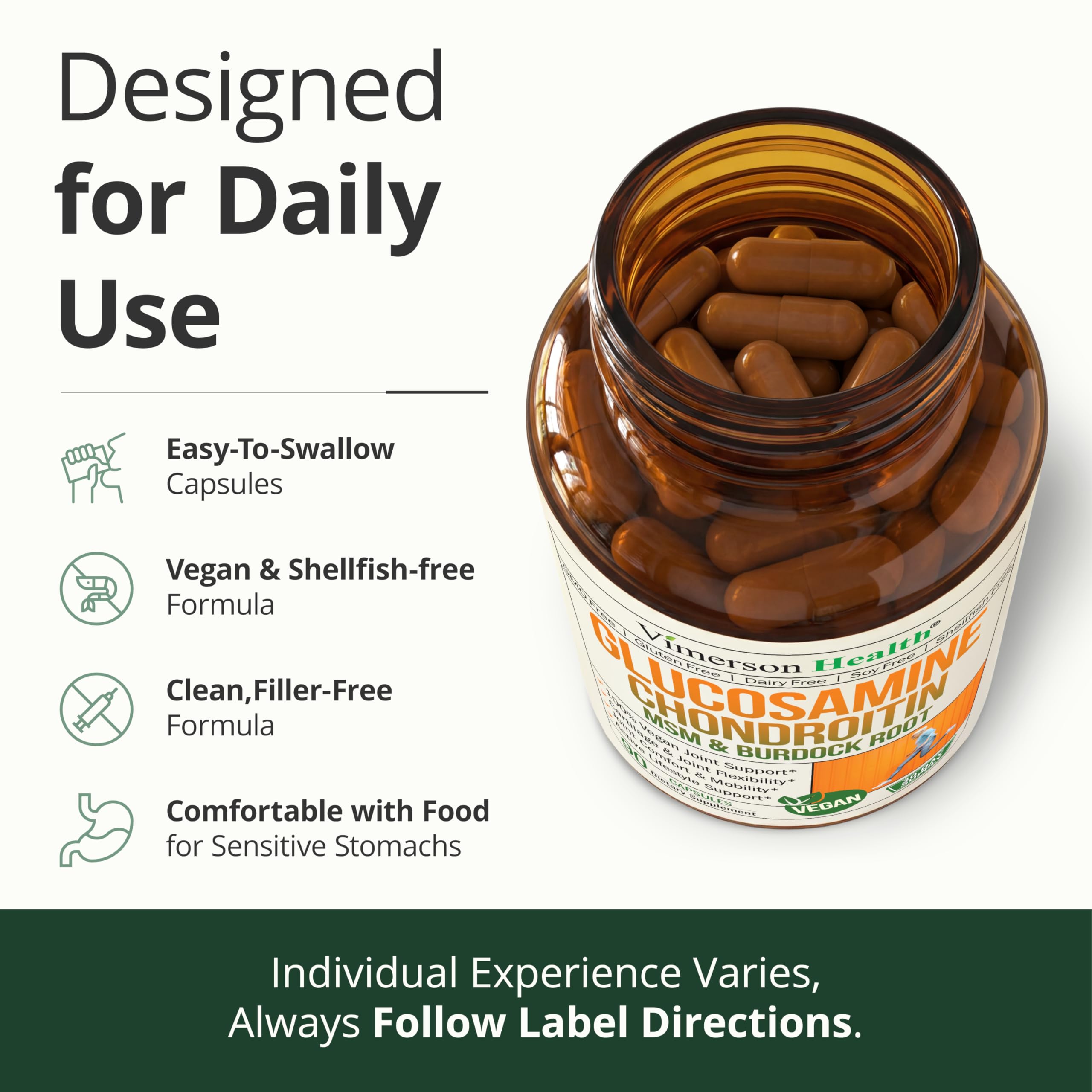 Vimerson Health ilustración comparativa indicando fórmula sin ingredientes marinos