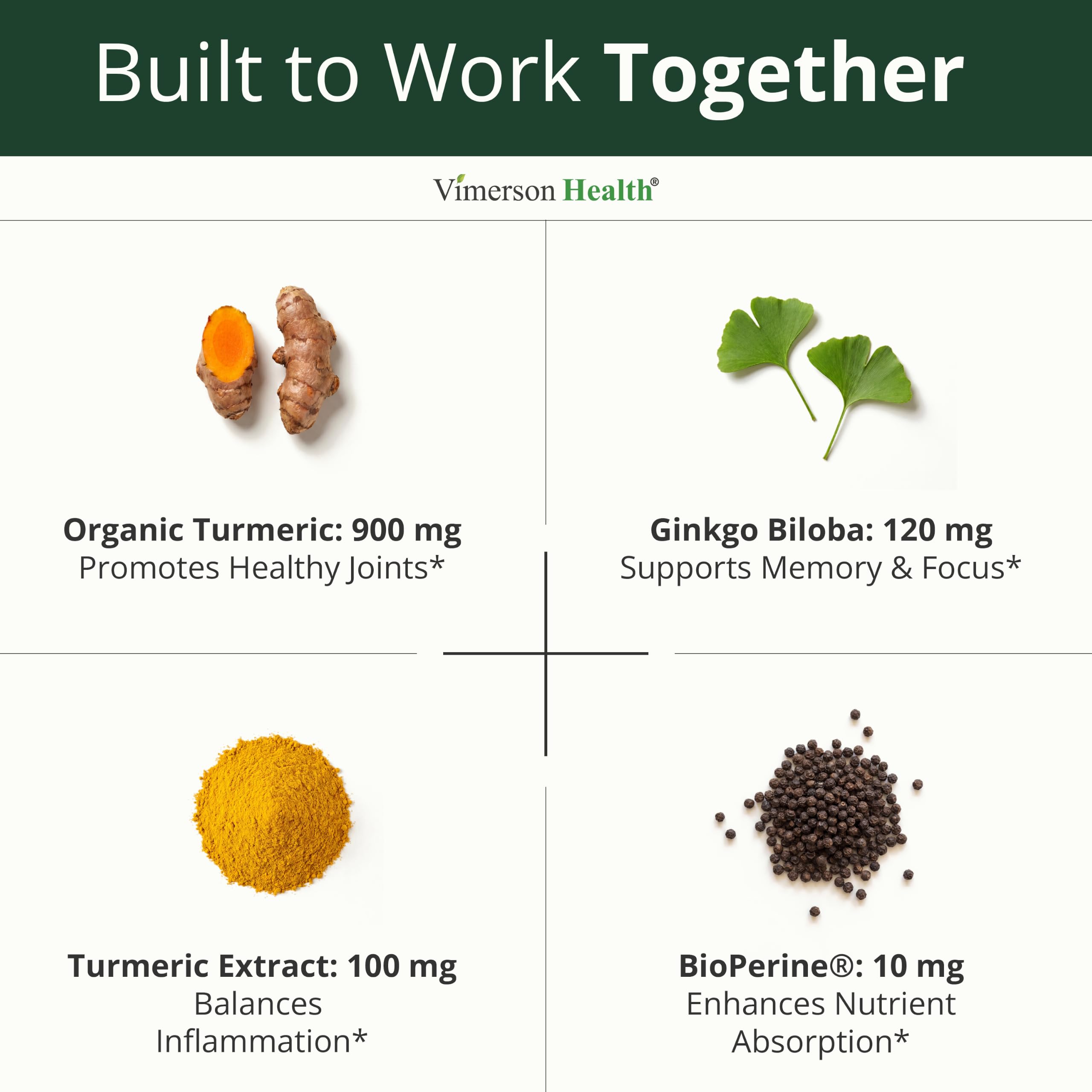 Vimerson Health etiqueta nutricional enfocada en ingredientes y dosis