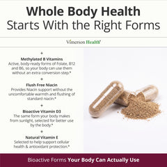 Vimerson Health etiqueta nutricional enfocada que muestra ingredientes quelados
