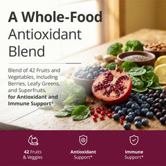 Vimerson Health mezcla de frutas y verduras sólida, beneficio aporte antioxidante