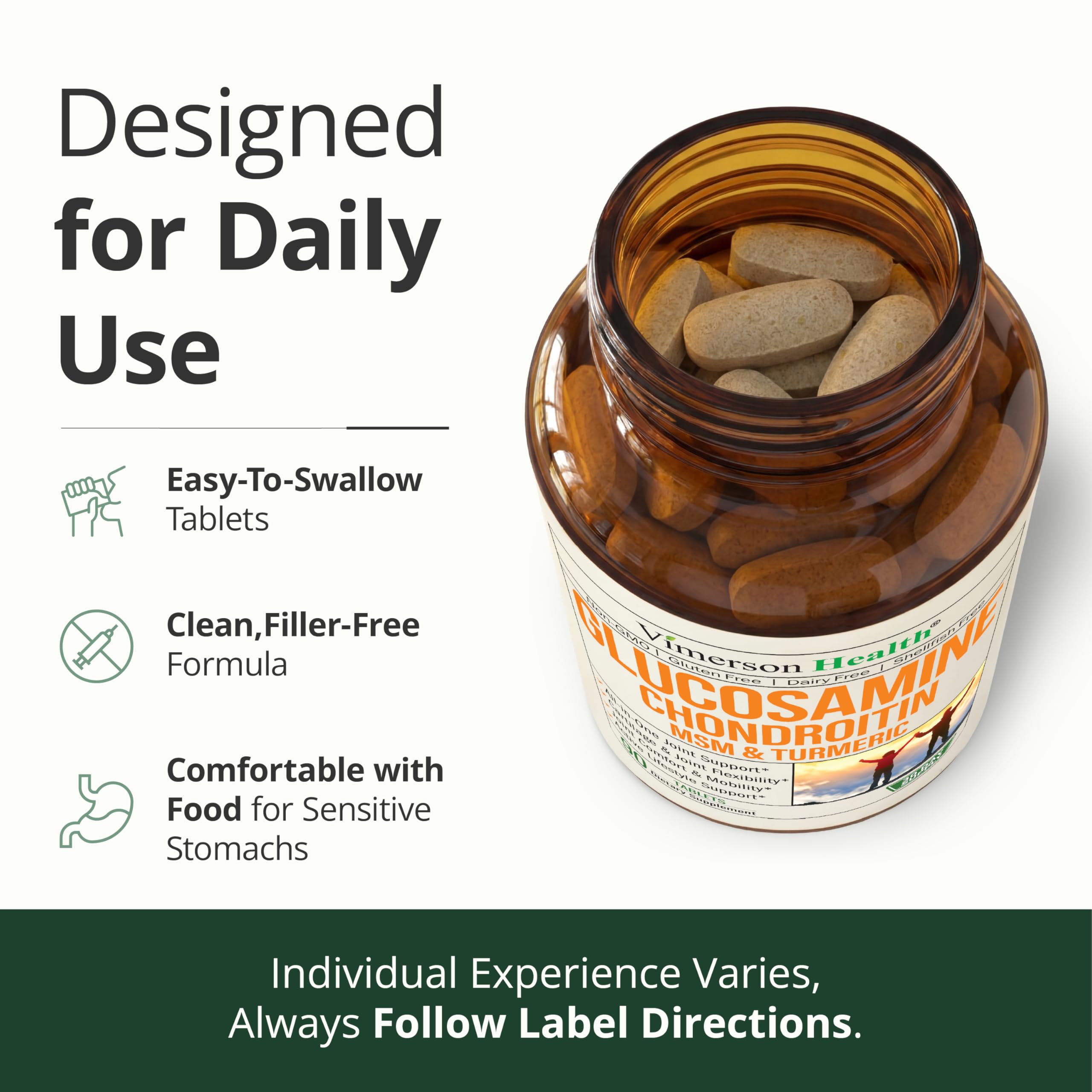 Vimerson Health ingredientes naturales como cúrcuma y boswellia, formulación completa