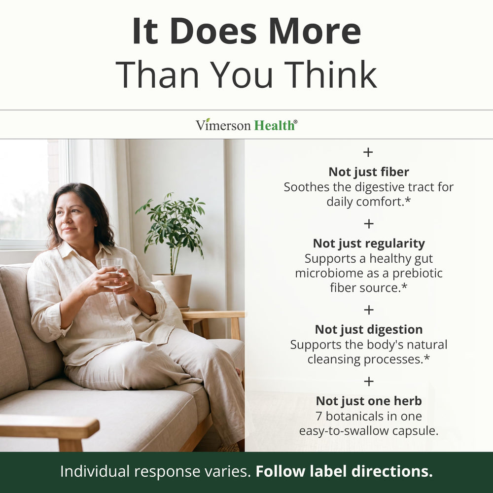Vimerson Health selección de ingredientes naturales como jengibre y slippery elm