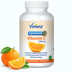 Viminz frasco frontal mostrando etiqueta clara y beneficio de alta absorción