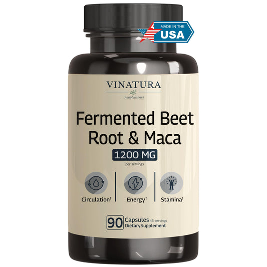 VINATURA envase frontal mostrando fórmula y beneficios clave