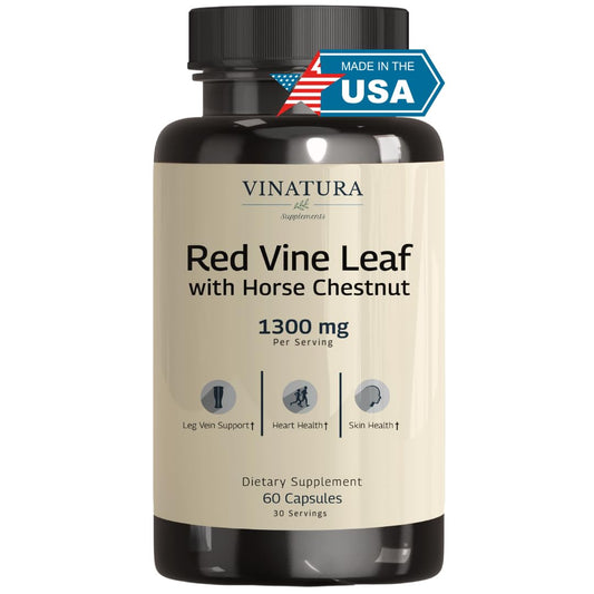 VINATURA envase frontal mostrando hoja de vid, transmite confianza y potencia