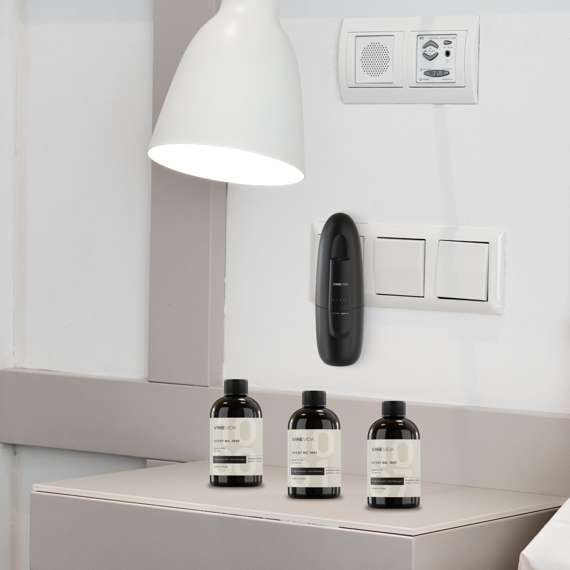 VINEVIDA difusor en uso en salón crea ambiente acogedor beneficio confort