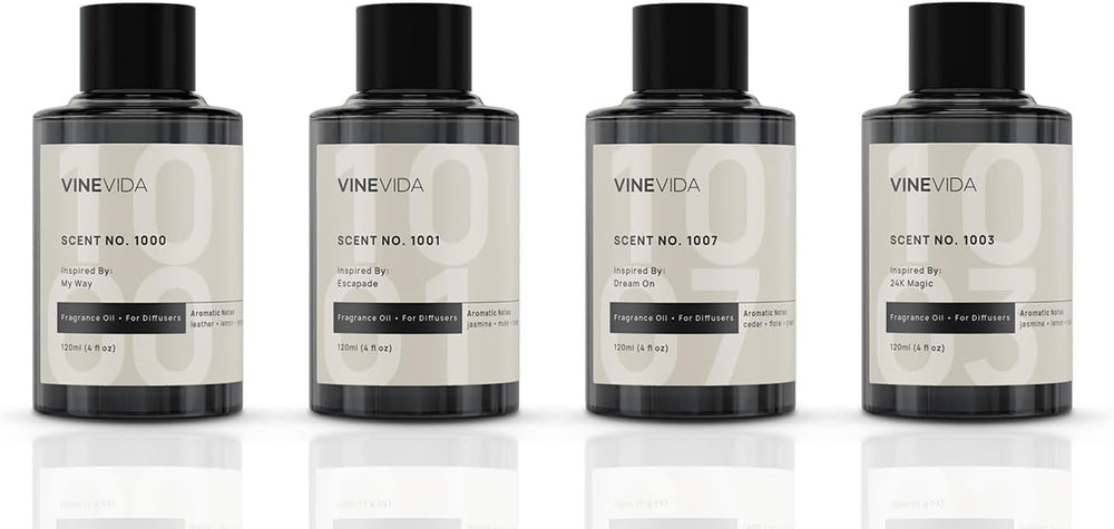 VINEVIDA paquete de 4 frascos mostrando variedad y conveniencia
