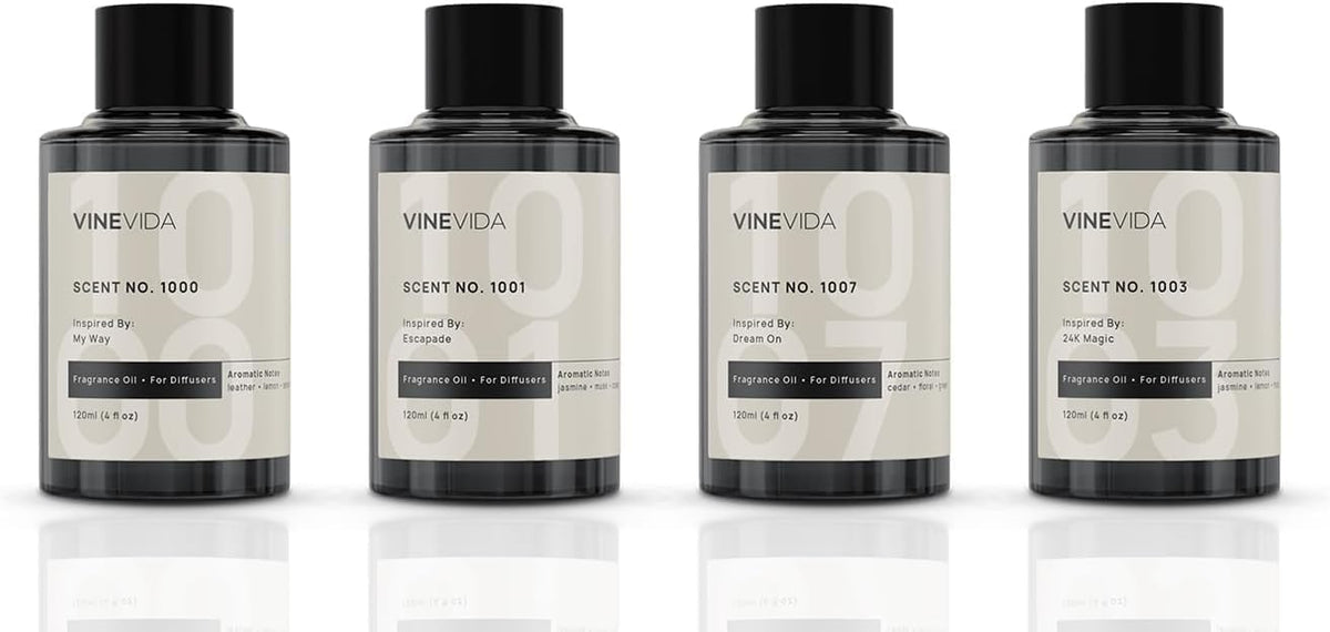 VINEVIDA paquete de 4 frascos mostrando variedad y conveniencia