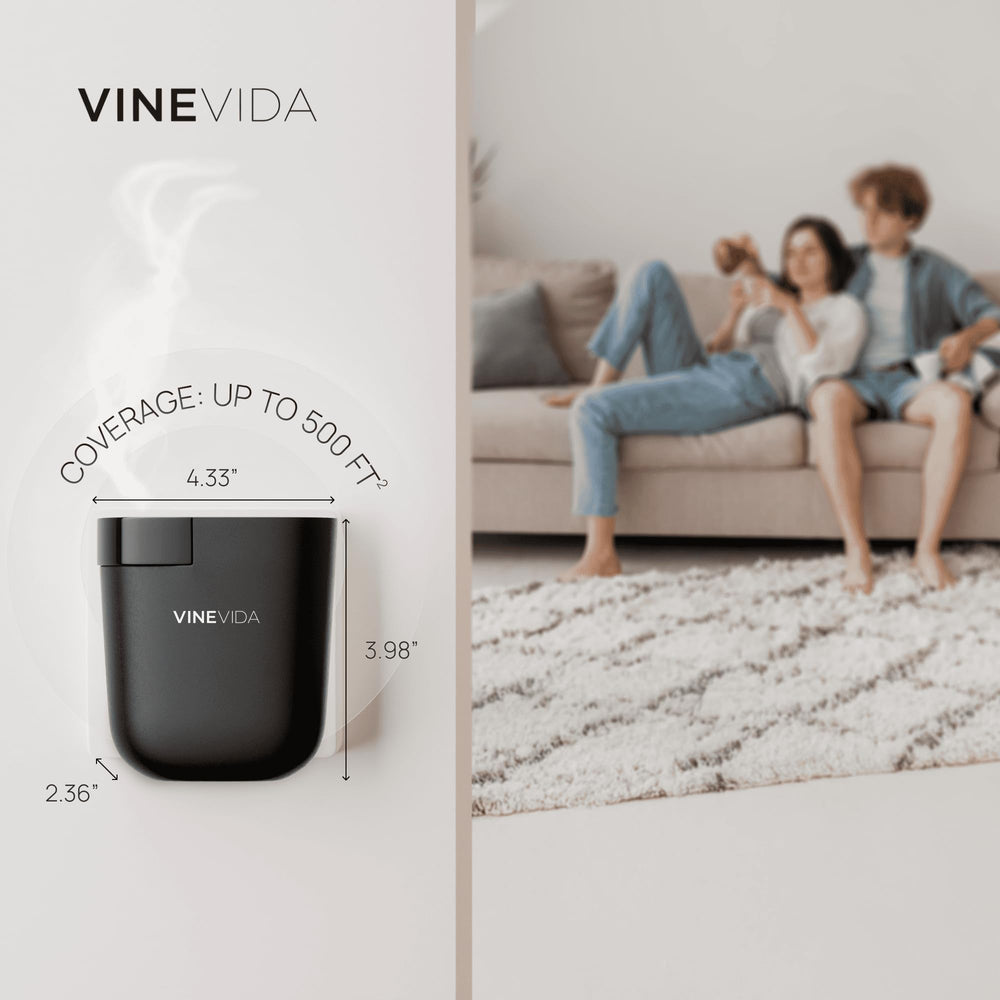VINEVIDA comparado con mano para mostrar tamaño y fácil montaje
