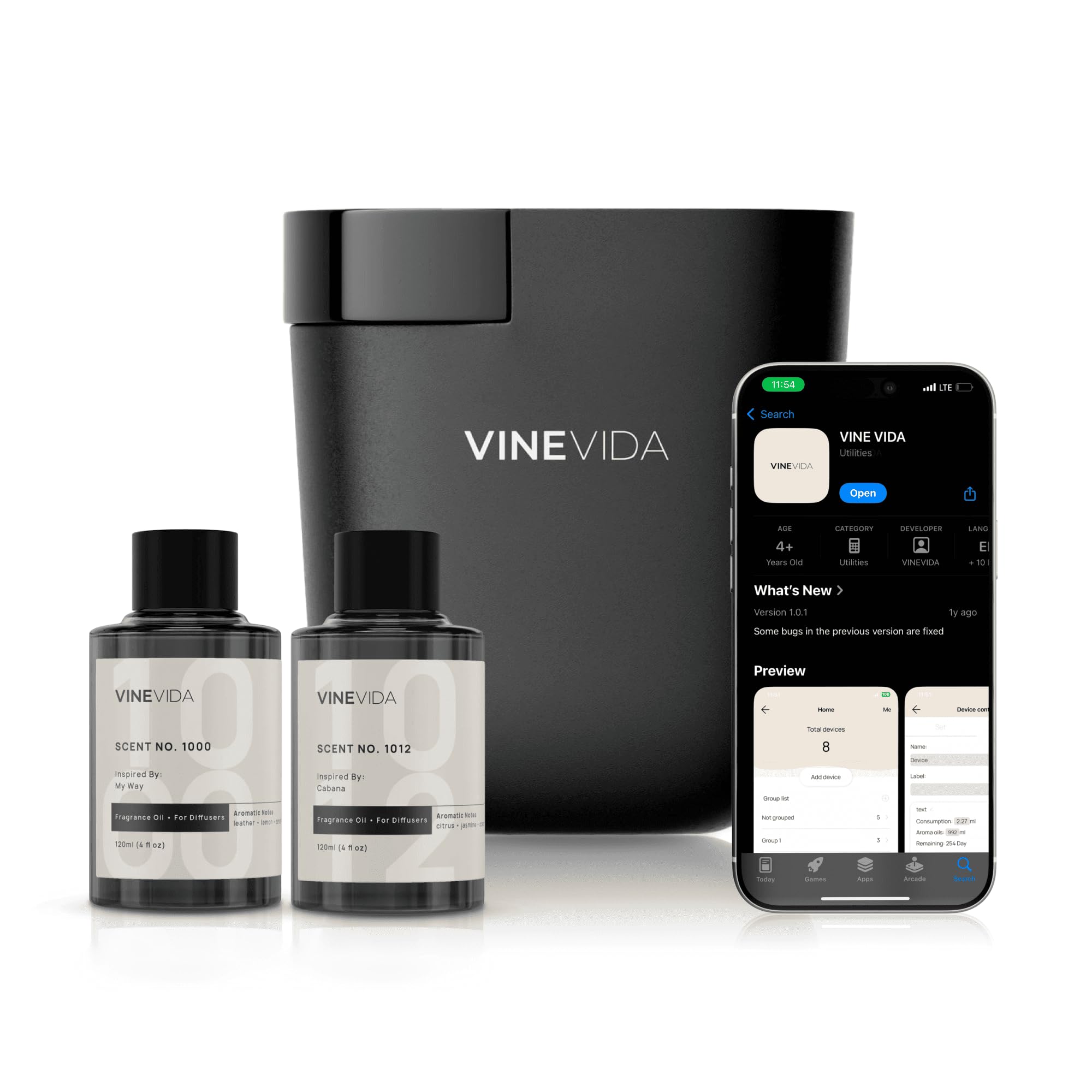 VINEVIDA vista frontal mostrando diseño elegante y fácil instalación