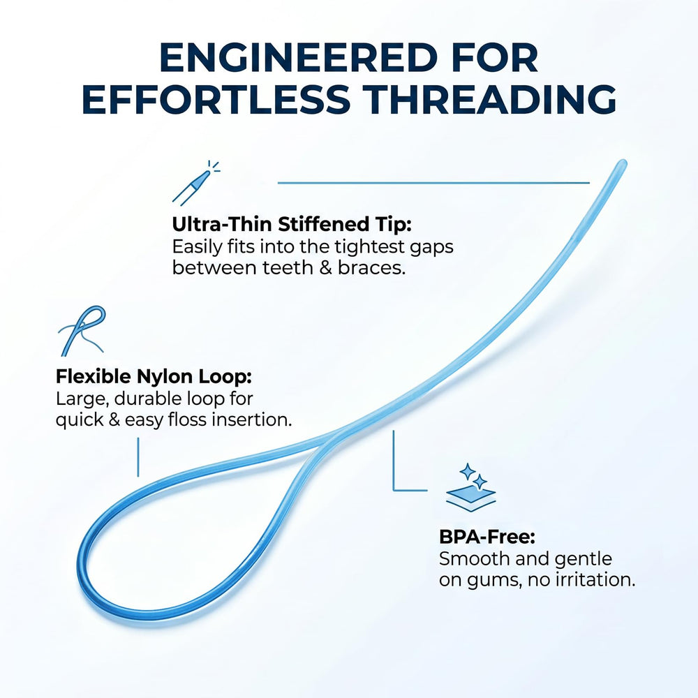 VINSULLA primer plano de punta de nailon flexible, comodidad al enhebrar