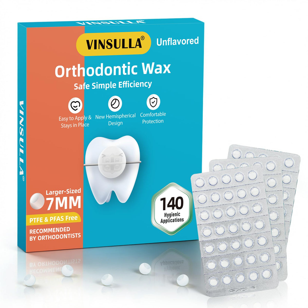 VINSULLA envase frontal mostrando 140 puntos higiene duradera