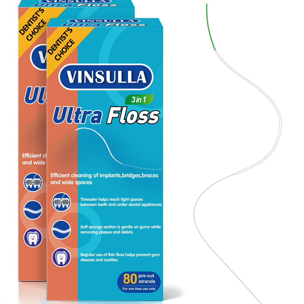 VINSULLA empaque frontal mostrando 80 tiras y beneficios visibles