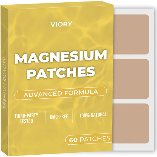 VIORY pack frontal mostrando 60 parches y beneficio práctico
