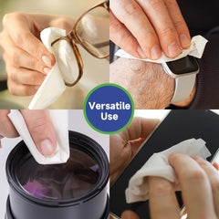 VisClear uso en viaje sobre mesa, mantiene pantallas nítidas