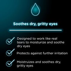 Visine etiqueta con detalle de ingredientes que imitan lágrimas naturales