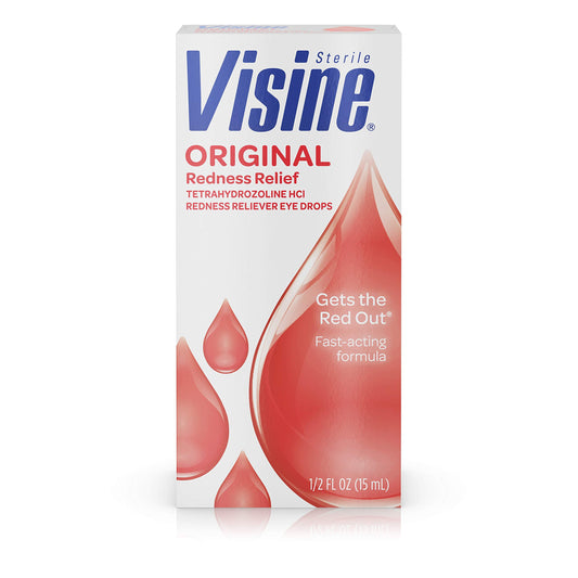Visine frasco frontal mostrando diseño y tamaño práctico para llevar