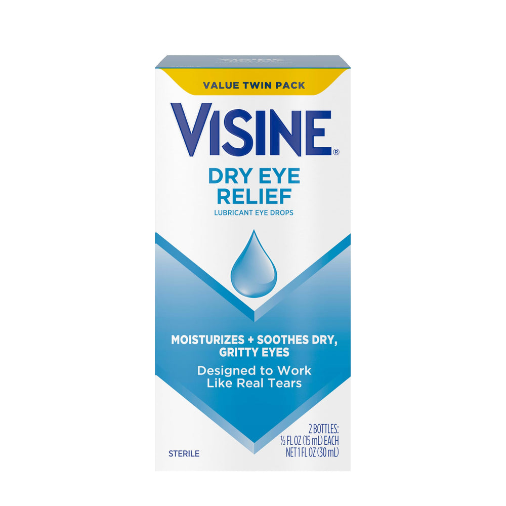 Visine frontal mostrando el envase y conveniencia para llevar