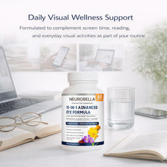 VISIOVANCE etiqueta Neurobella legible con listado limpio de ingredientes