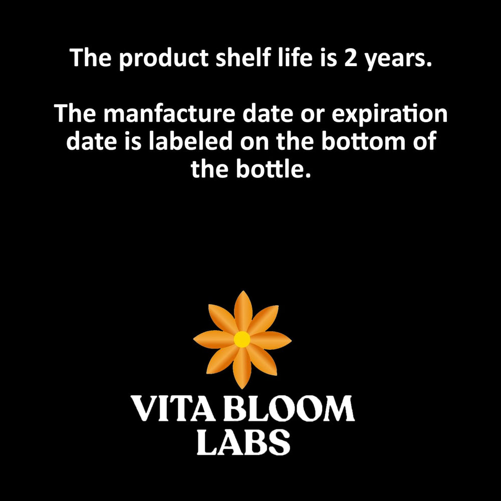 Vita Bloom Labs cápsula abierta mostrando interior para transparencia