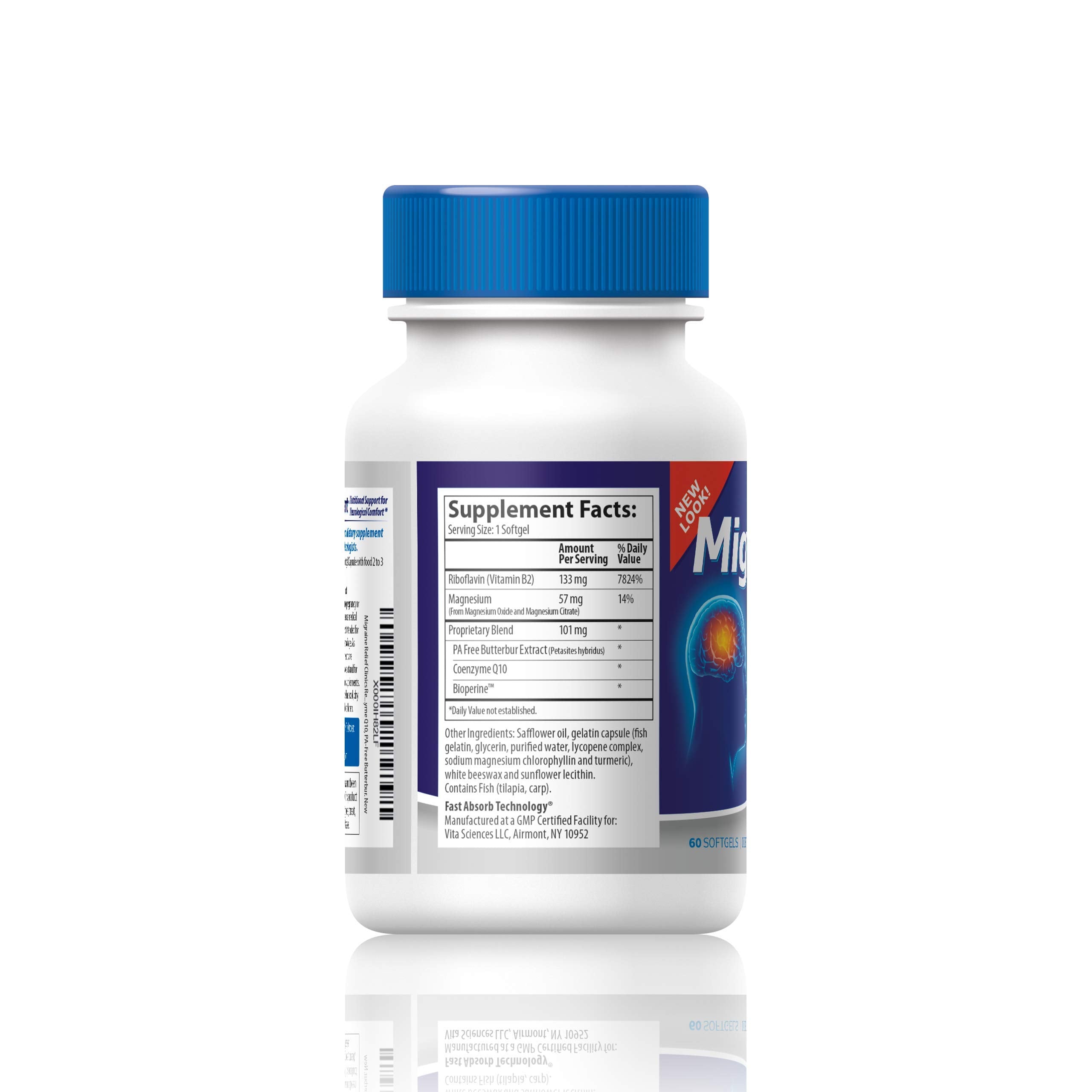 Vita Sciences Migravent caja abierta con frasco mostrando presentación segura