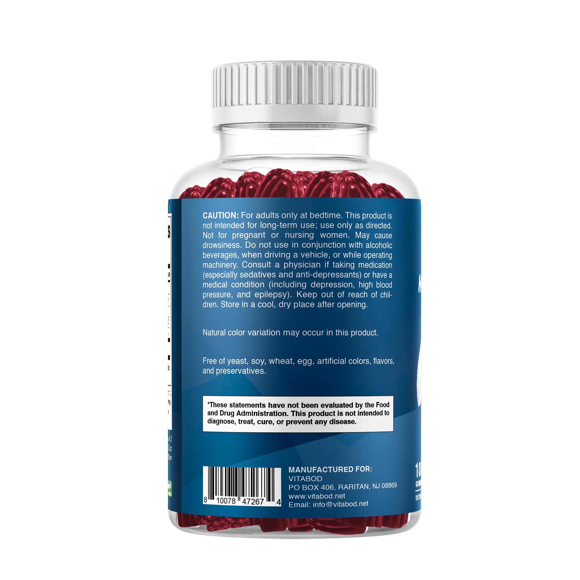 Vitabod frasco con fresas y ingredientes, sabor natural destacado