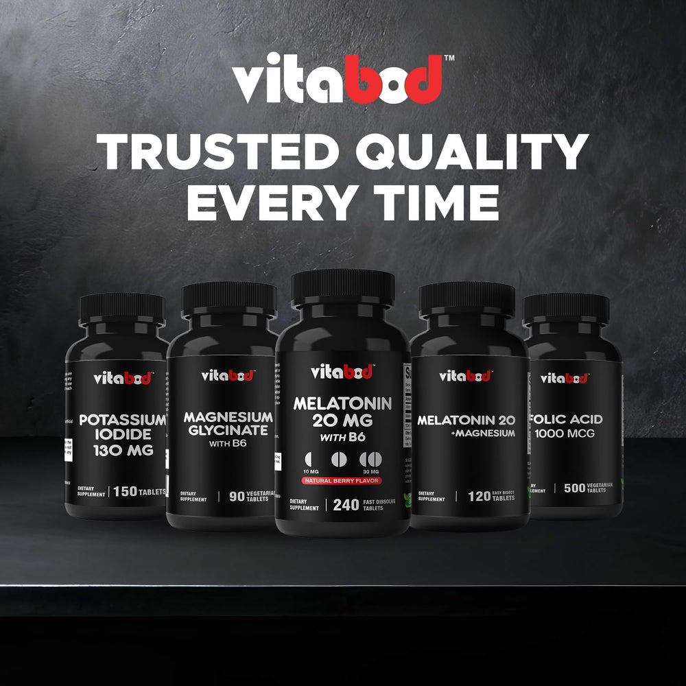 Vitabod tabletas apiladas con bayas, sabor berry agradable y toma cómoda